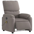 Miniatyrbillede 1 af 6: Fauteuil til afslapning med elektrisk vippesfunktion i taupe stof DEC027274 Mol
