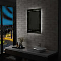 Miniatyrbild 1 av 5: LED-väggspegel för badrum 60 x 80 cm DEC022593