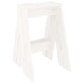 Miniatyrbillede 3 af 6: Taburet sidde køkkendesign enkel 40 x 40 x 60 cm hvid fyrretræ DEC026404 Vit