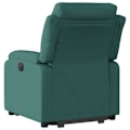 Miniatyrbillede 3 af 6: Fauteuil relax TV med komfortabel polstring og elektrisk løftefunktion i mørkegrønt stof DEC028230 Guld