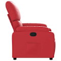 Miniatyrbillede 3 af 6: Fauteuil relax TV med komfortabel polstring og manuel vippefunktion i rød PVC DEC028166 Guld