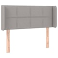 Miniatyrbillede 2 af 5: Hovedgærde - LED - Lys grå - 103x16x78/88 cm - Moderne stil - Moderne design Ljusgrått