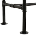 Pikkukuva 6 / 6: Teollinen suunnittelupuu baaritiski bistropöytä metallijalkaisella jalustalla, 108x120x61 cm 04_0008519 kastanj