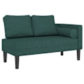 Pikkukuva 1 / 6: Meridienne chaise longue sohva sisätiloihin vihreällä kangaspäällä DEC026104 Grön