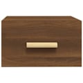 Pikkukuva 2 / 6: Seinämaalaus yöpöytä laatikolla 35 x 35 x 20 cm ruskeasta engineeripuusta DEC034269 kastanj