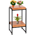 Miniatyrbild 3 av 4: Bordstödsplatta för växter, blomhylla, sidobord i metall MDF natur 61