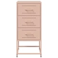 Pikkukuva 2 / 6: Yöpyöri 3 laatikolla 36 x 39 x 78 cm vaaleanpunainen teräs DEC034568 Rosa