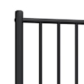 Pikkukuva 4 / 5: Sänggavel sängtillbehör sovrum möbel 100 cm svart metall TDL0202451
