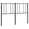 Miniatyrbillede 1 af 5: Hovedgærde til seng til soveværelse møbel 140 cm metal sort TDL0202436