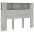 Miniatyrbillede 1 af 5: Hovedgavl - MDF - 140 cm - Grå - Opbevaring - Moderne stil Grå