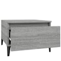 Miniatyrbillede 3 af 6: Side table coffee table with drawer 50 x 46 x 35 cm engineered wood gray DEC032534 kastanj
