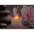 Miniatyrbild 3 av 6: Set om 2 LED-ljusa tavlor väggtavla 40x60 cm timer Buddha + ljus 04_0000452 Flerfärgad