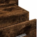 Pikkukuva 6 / 6: Seinäyöpöytä LED-valoilla ja laatikolla 48,5 x 32,5 x 80 cm ruskeaa puu-tekniikkaa DEC034172 kastanj