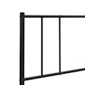 Miniatyrbillede 4 af 5: Hovedgærde - TDL - 90 cm - Sort metal - Klassisk stil - Elegant design Svart