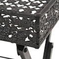 Miniatyrbillede 5 af 6: Sammenklappelig sidebord 58 x 35 x 72 cm i sort metal DEC032589 Metall