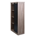 Miniatyrbillede 6 af 6: Stue møbel med skydelåger skuffe buffet 8 opbevaringsrum MDF og industrielt metal 163 x 76 x 38 cm 04_0005 Metall