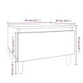 Miniatyrbillede 6 af 6: Side table, coffee table with drawer 50 x 46 x 35 cm in brown engineered wood DEC032391 kastanj