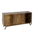Pikkukuva 1 / 6: Buffet, jossa on 4 osastoa ja 4 hyllyä mangopuusta, 72x146x43 cm 04_0005991 kastanj