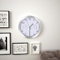 Miniatyrbillede 2 af 4: Quartz vægure Hygrometer og termometer 30 Hvid