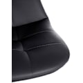 Miniatyrbillede 2 af 6: Barstol x1 med justerbar fodstøtte, drejelig, sort PVC sæde, forkromet metalramme 10_0004826 Metall
