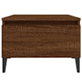 Miniatyrbillede 2 af 6: Side table coffee table with drawer 50 x 46 x 35 cm brown engineered wood DEC032405 kastanj