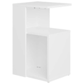 Miniatyrbillede 1 af 4: Side table for end of sofa 36 x 30 x 56 cm engineering wood white DEC032347 Vit
