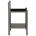 Pikkukuva 4 / 6: 2 kpl yöpöytiä hyllyllä 45 x 34,5 x 60,5 cm mustaa metallia ja lasia DEC035411 Metall