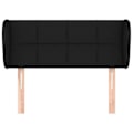 Miniatyrbillede 2 af 6: Hovedgærde - Ikke specificeret - 103x23x78/88 cm - Sort stof - Klassisk stil - Højdejusterbar Svart