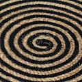 Miniatyrbillede 2 af 4: Tæppe - Jute - Rektangulær - Sort - Moderne - Indendørs Svart