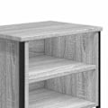 Pikkukuva 5 / 6: 2 kpl yöpöytiä hyllyillä 40 x 30 x 40cm harmaata puuta ja metallia DEC035664 kastanj