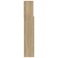 Pikkukuva 3 / 4: Sängynpääty säilytyksellä, sänkyvaruste, yöpöytä, hylly 180 x 19 x 103,5 MDF, tammenväri