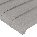 Pikkukuva 4 / 4: Sängyn pääty vuodekalusteet makuuhuoneen LED-valaistus 80 x 5 x 78/88 vaaleanharmaa kangas