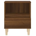 Pikkukuva 3 / 6: 2 kpl yöpöytiä vetolaatikolla ja avoimella osastolla 40 x 35 x 50 cm ruskea engineering-puu DEC035181 kastanj