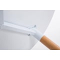 Pikkukuva 4 / 4: Apupöytä - Décoshop26 - TAB10010 - Pyöreä - Vaalea puu - Ø80 cm - Mattavalkoinen Matt vit