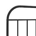 Miniatyrbillede 4 af 5: Hovedgærde til soveværelse sengemøbel 200 cm metal sort TDL0202416