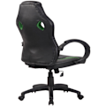Miniatyrbillede 4 af 5: Ergonomisk gaming kontorstol i grøn PVC og plastik 10_0002759 Guld