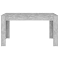 Miniatyrbillede 2 af 4: Simpelt designet spisebord 140 x 74,5 x 76 cm grå agglomerat DEC036639 Grå