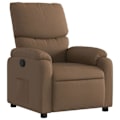 Miniatyrbillede 1 af 6: Fauteuil relax TV med komfortabel polstring, manuel hældningsfunktion i brun stof DEC028054 kastanj