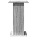 Pikkukuva 3 / 6: Monitoiminen apupöytä 60 x 60 x 102 cm harmaalla puuinsinöörivarastolla DEC036338 kastanj