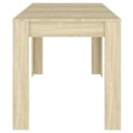 Miniatyrbillede 3 af 4: Moderne design spisebord 140 x 74,5 x 76 cm i ingeniørtræ i eg farve DEC036848 kastanj