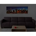 Miniatyrbillede 3 af 4: LED-tavle på lærred oplyser vægmaleri timer certificeret FSC 120 x 40 New York