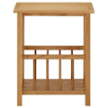 Miniatyrbillede 2 af 6: Porte-revues sidetable 45 x 35 x 55 cm i brunt egetræ DEC032579 kastanj