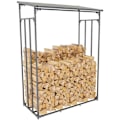 Miniatyrbillede 2 af 6: Bøgerække støtte træ til pejs 185x130 cm i anthracite lakeret aluminium 10_0003582 kastanj