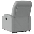 Miniatyrbillede 4 af 6: Fauteuil relax TV med komfortabel polstring og elektrisk løftefunktion i lys grå stof DEC027899 Grå