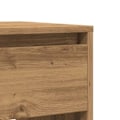 Miniatyrbillede 6 af 6: Moderne konsol møbel til entreen, sidebord med skuffer 89 x 41 x 76,5 cm, ingeniørtræ, farve egetræ DEC031750 kastanj