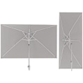 Miniatyrbillede 6 af 6: Have parasol - Décoshop26 - 2x3m - Kippelig - Aluminium - 4,5kg - Blå Blå