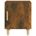 Miniatyrbillede 2 af 6: Natbord med skab med dør 40 x 40 x 50 cm i brun ingeniørtræ DEC033677 kastanj