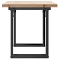 Miniatyrbillede 3 af 6: Rektangulært industrielt sofabord 90 x 40 x 45,5 cm i fyrretræ og stål DEC036252 kastanj