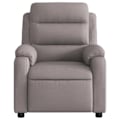 Miniatyrbillede 5 af 6: Fauteuil relax TV med komfortabel polstring og manuel hældningsfunktion i taupe stof DEC028183 Guld