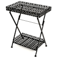 Miniatyrbillede 1 af 6: Sammenklappelig sidebord 58 x 35 x 72 cm i sort metal DEC032589 Metall